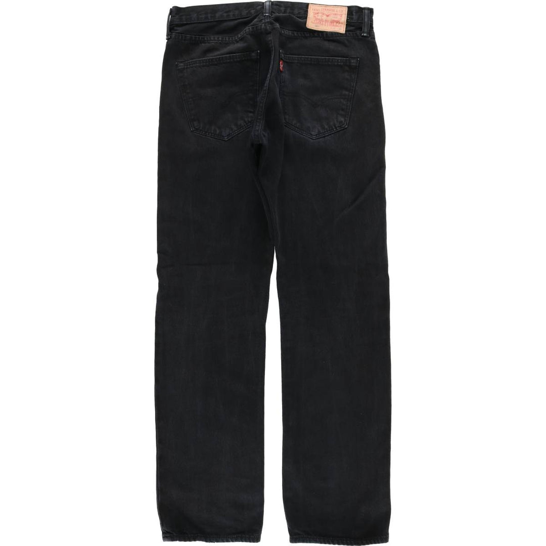 Levi's 501 Black Denim Straight Denim Pants for Men, W34 equivalent cotton black type Vintage Second Hand