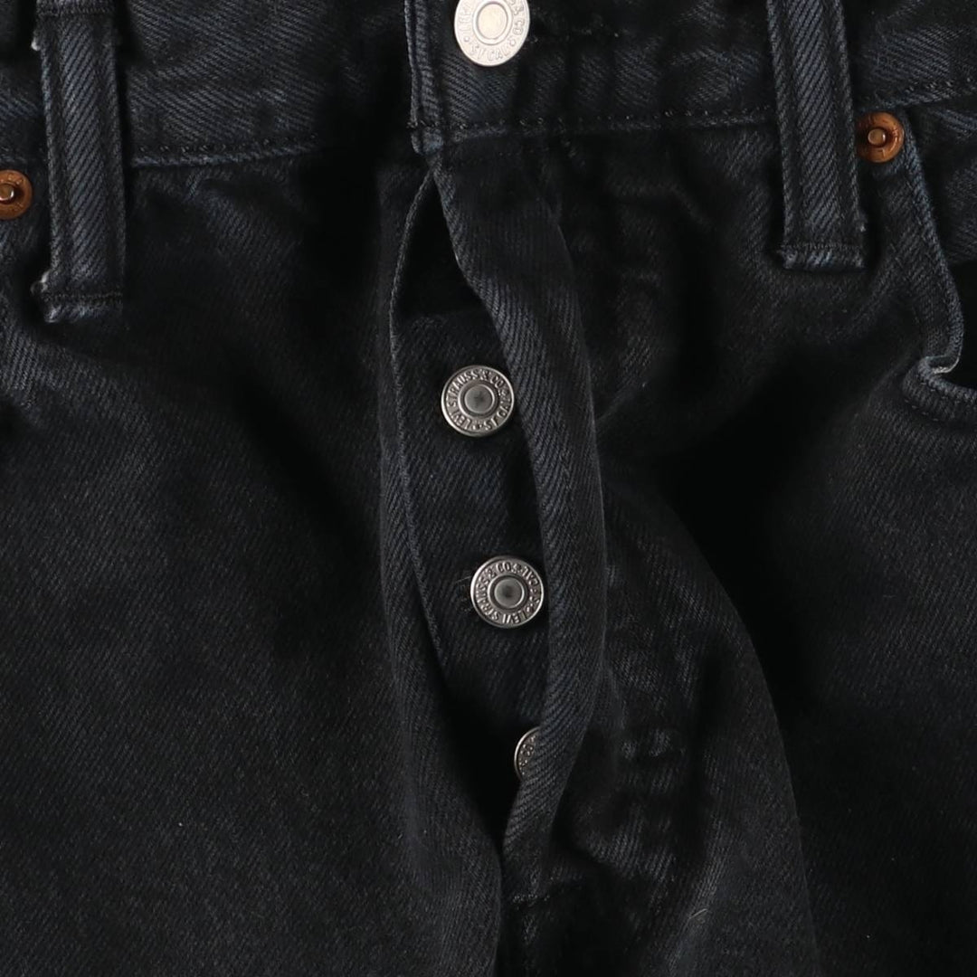 Levi's 501 Black Denim Straight Denim Pants for Men, W34 equivalent cotton black type Vintage Second Hand
