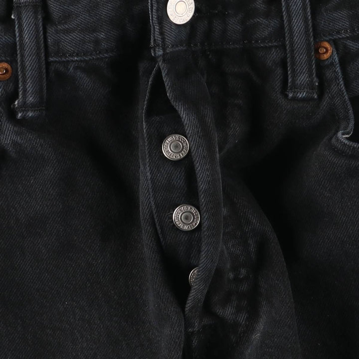 Levi's 501 Black Denim Straight Denim Pants for Men, W34 equivalent cotton black type Vintage Second Hand