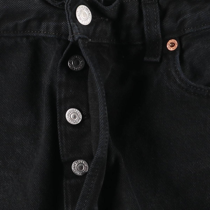 Levi's 501 Euro Model Black Denim Straight Leg Denim Pants, Men's Size W35 cotton black type Vintage Second Hand