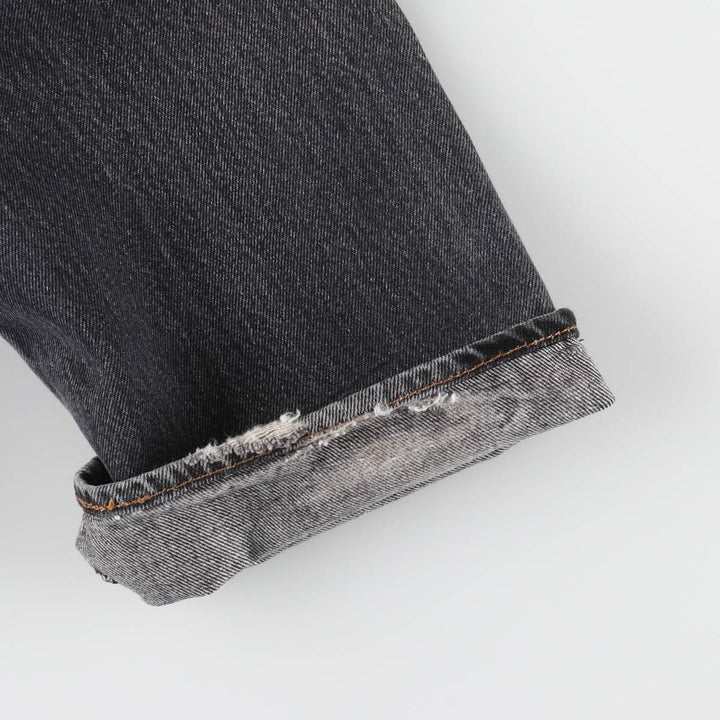 Levi's 501 Black Denim Straight Denim Pants for Men, W32 equivalent cotton black type Vintage Second Hand