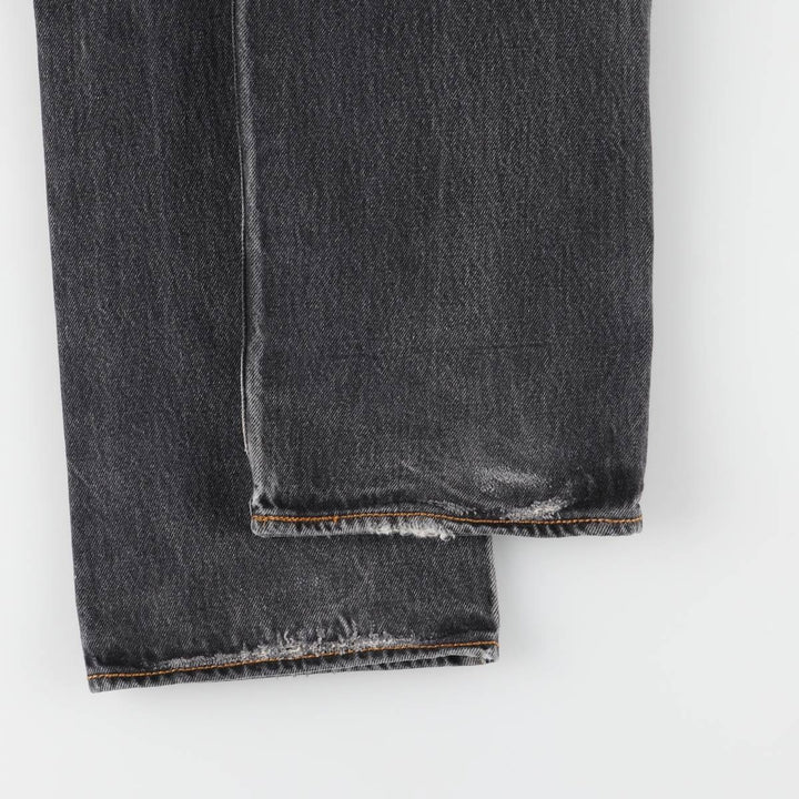 Levi's 501 Black Denim Straight Denim Pants for Men, W32 equivalent cotton black type Vintage Second Hand