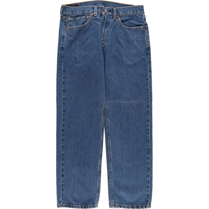 Levi's 505 tapered denim pants for men, size w36 cotton navy blue type Vintage Second Hand