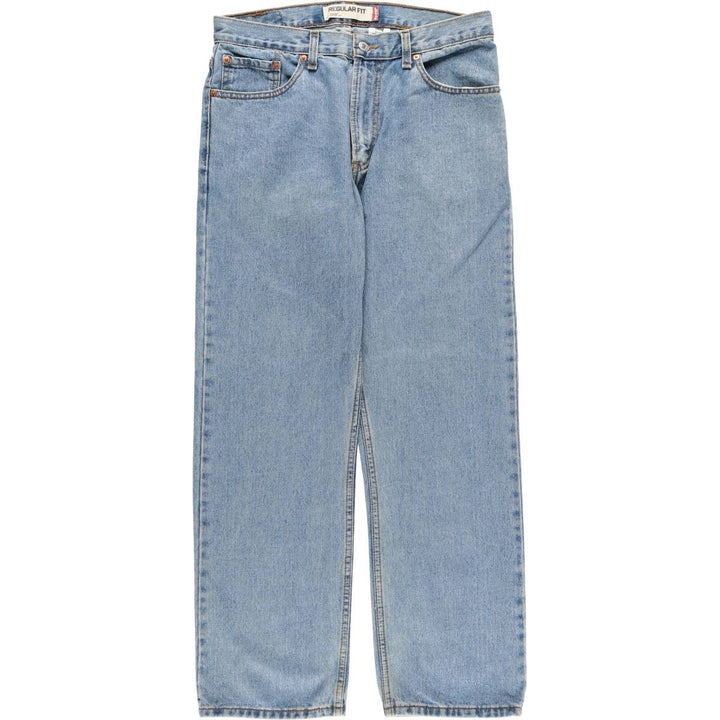 Levi's 505 REGULAR FIT tapered denim pants for men, size w35 cotton blue type Vintage Second Hand