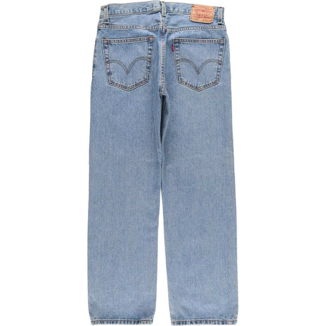 Levi's 505 REGULAR FIT tapered denim pants for men, size w35 cotton blue type Vintage Second Hand