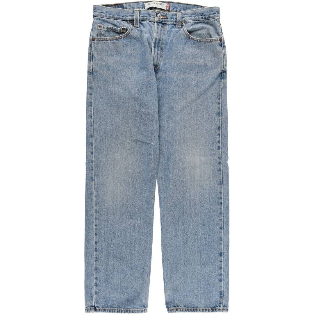 Levi's 505 REGULAR FIT tapered denim pants for men, size w35 unclear blue type Vintage Second Hand