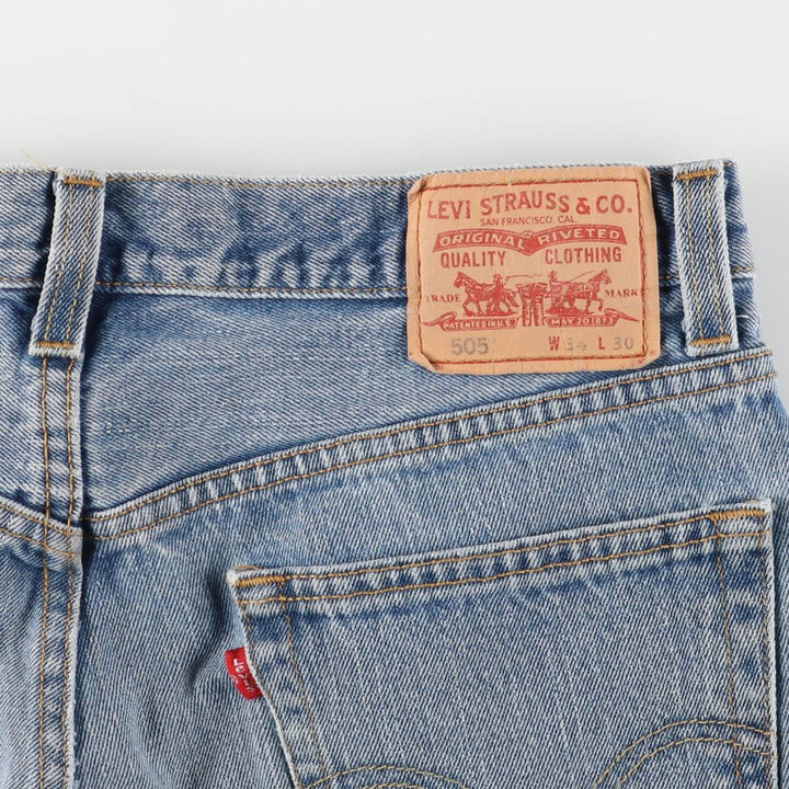 Levi's 505 REGULAR FIT tapered denim pants for men, size w35 unclear blue type Vintage Second Hand
