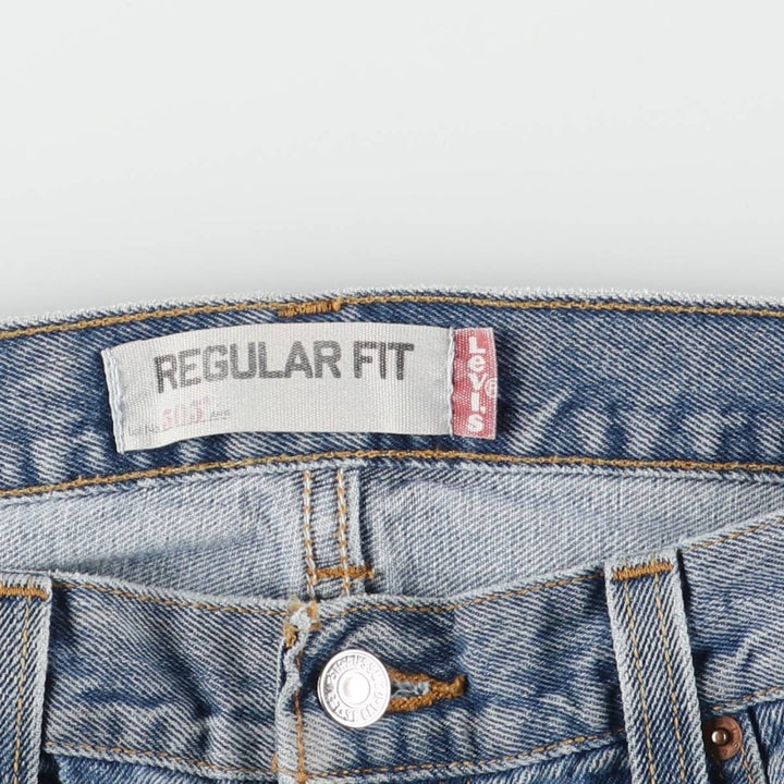Levi's 505 REGULAR FIT tapered denim pants for men, size w35 unclear blue type Vintage Second Hand