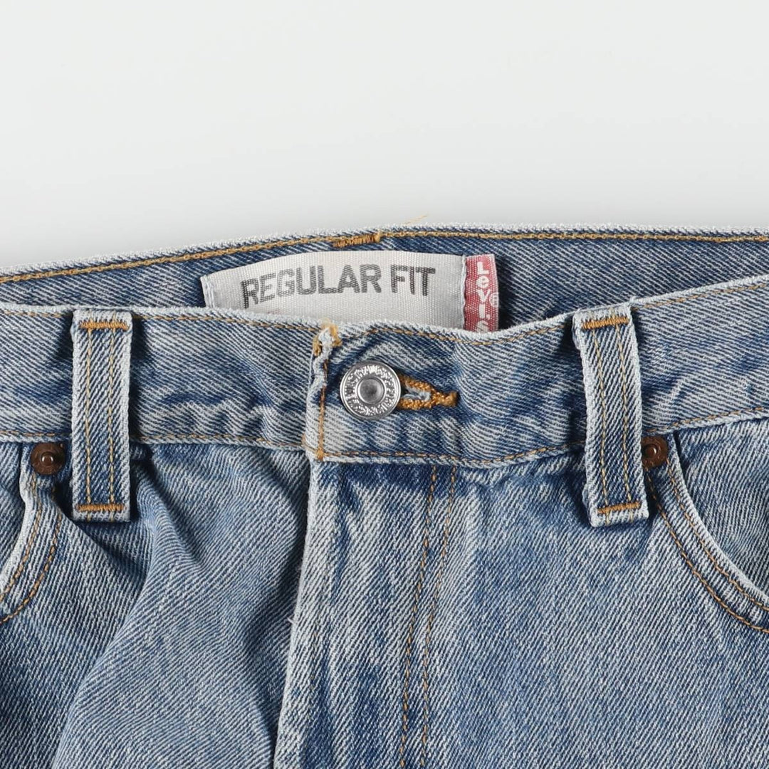 Levi's 505 REGULAR FIT tapered denim pants for men, size w35 unclear blue type Vintage Second Hand