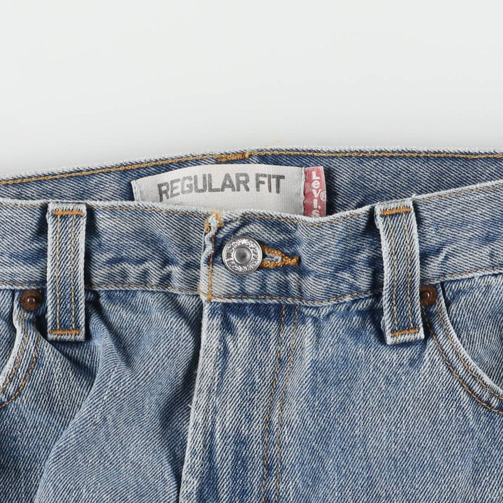 Levi's 505 REGULAR FIT tapered denim pants for men, size w35 unclear blue type Vintage Second Hand