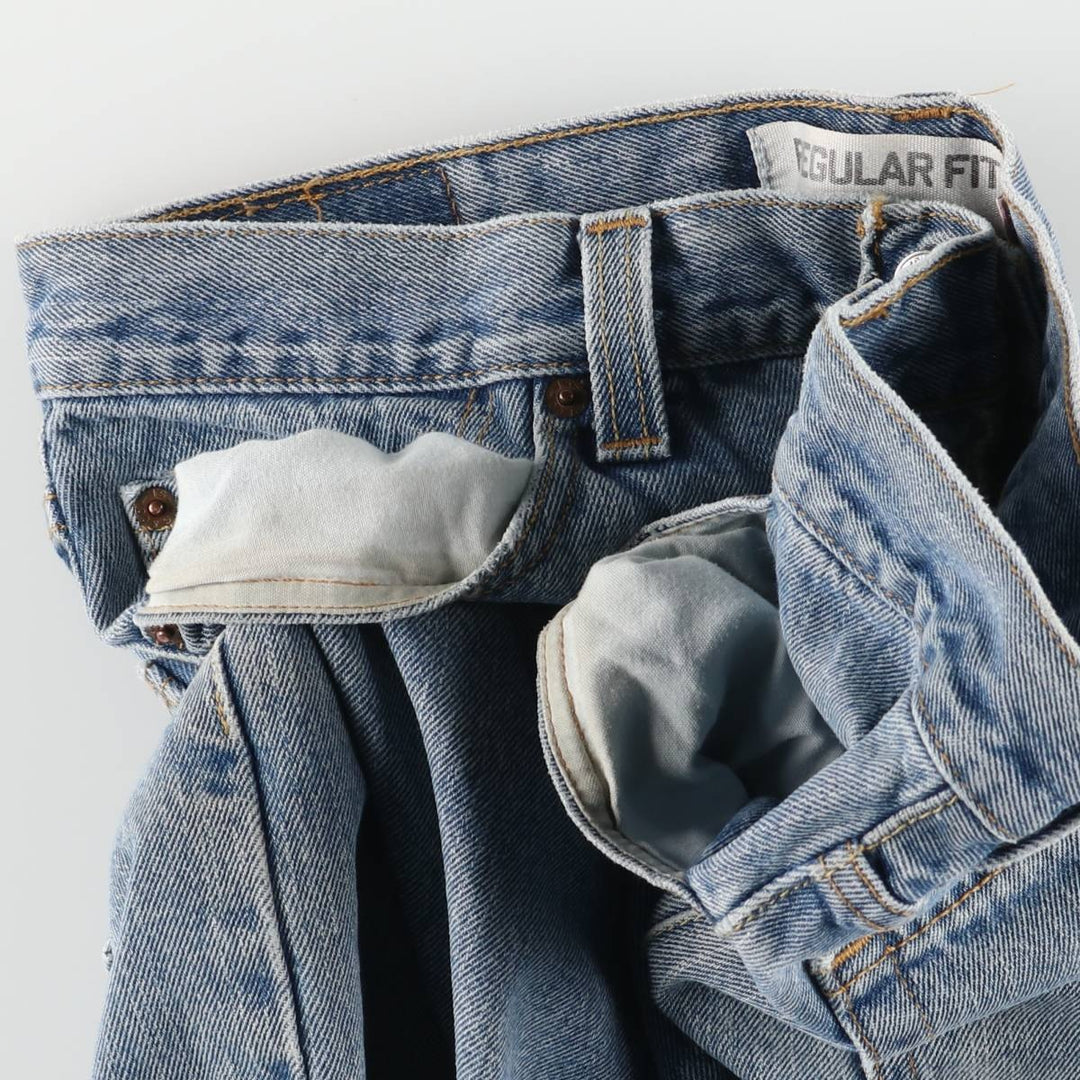 Levi's 505 REGULAR FIT tapered denim pants for men, size w35 unclear blue type Vintage Second Hand