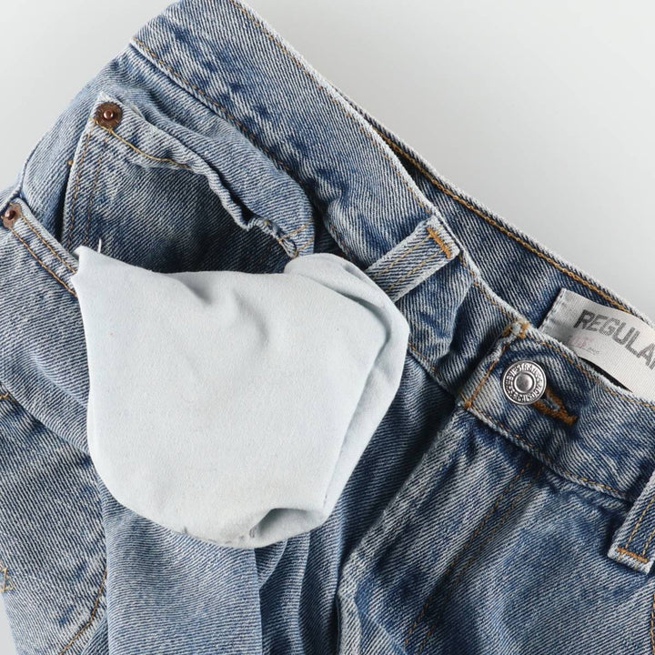 Levi's 505 REGULAR FIT tapered denim pants for men, size w35 unclear blue type Vintage Second Hand