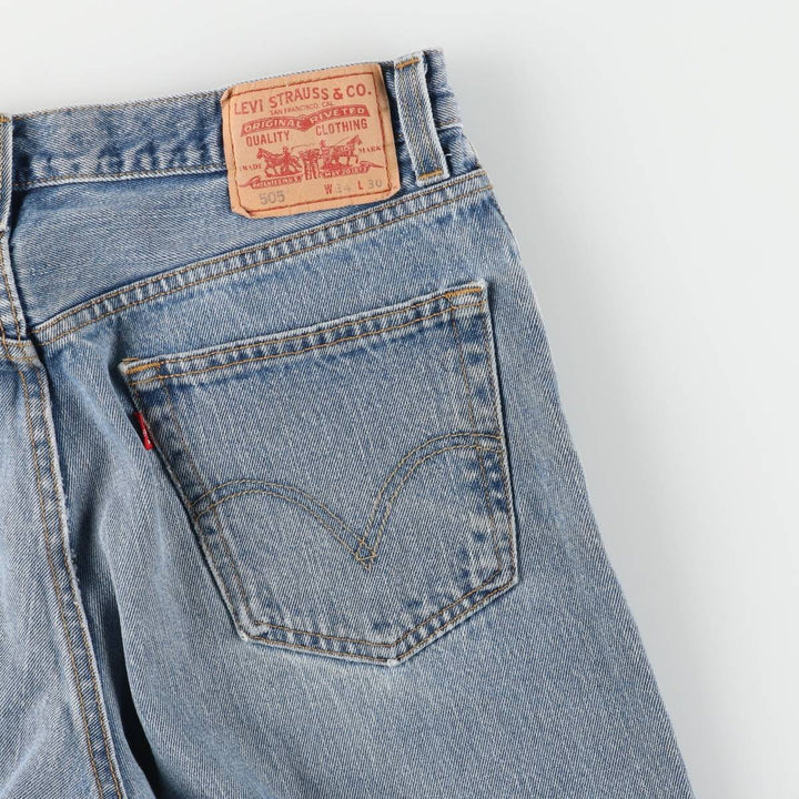 Levi's 505 REGULAR FIT tapered denim pants for men, size w35 unclear blue type Vintage Second Hand