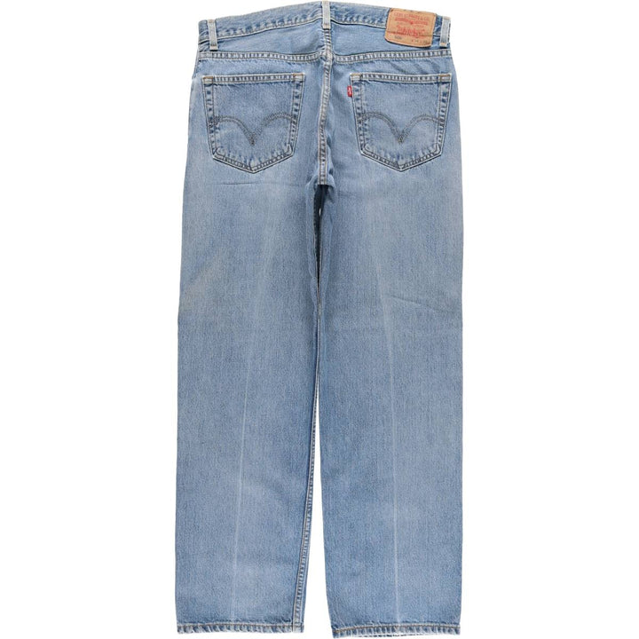 Levi's 505 REGULAR FIT tapered denim pants for men, size w35 cotton blue type Vintage Second Hand