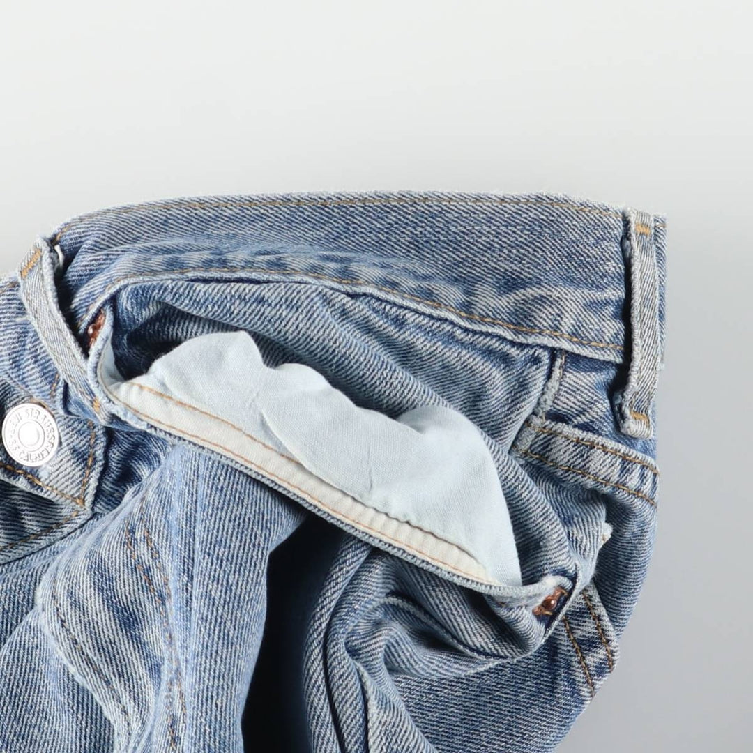 Levi's 505 REGULAR FIT tapered denim pants for men, size w35 cotton blue type Vintage Second Hand
