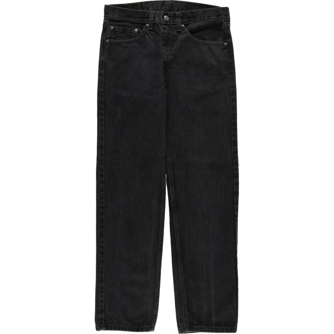 Levi's 505 Black Denim Tapered Denim Pants for Men, W33 equivalent cotton black type Vintage Second Hand