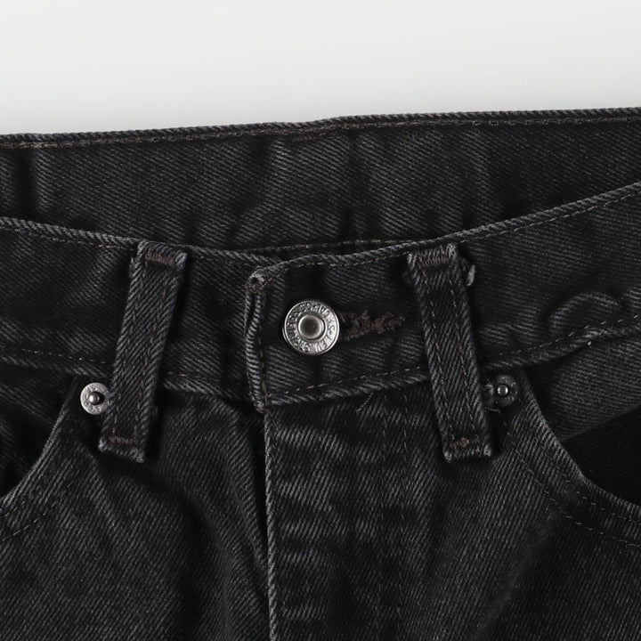 Levi's 505 Black Denim Tapered Denim Pants for Men, W33 equivalent cotton black type Vintage Second Hand
