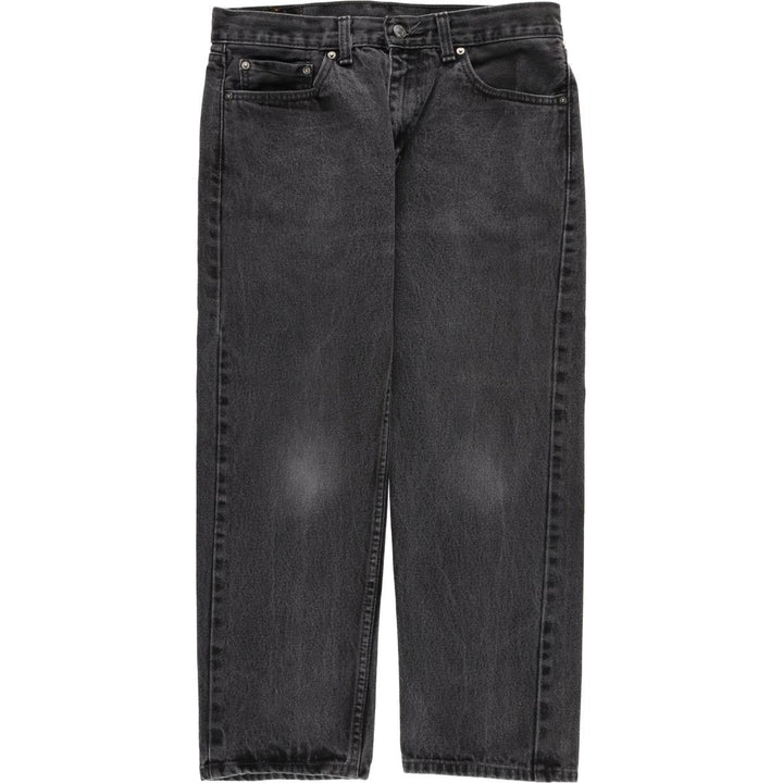 Levi's 505 Black Denim Tapered Denim Pants for Men, W33 equivalent cotton black type Vintage Second Hand