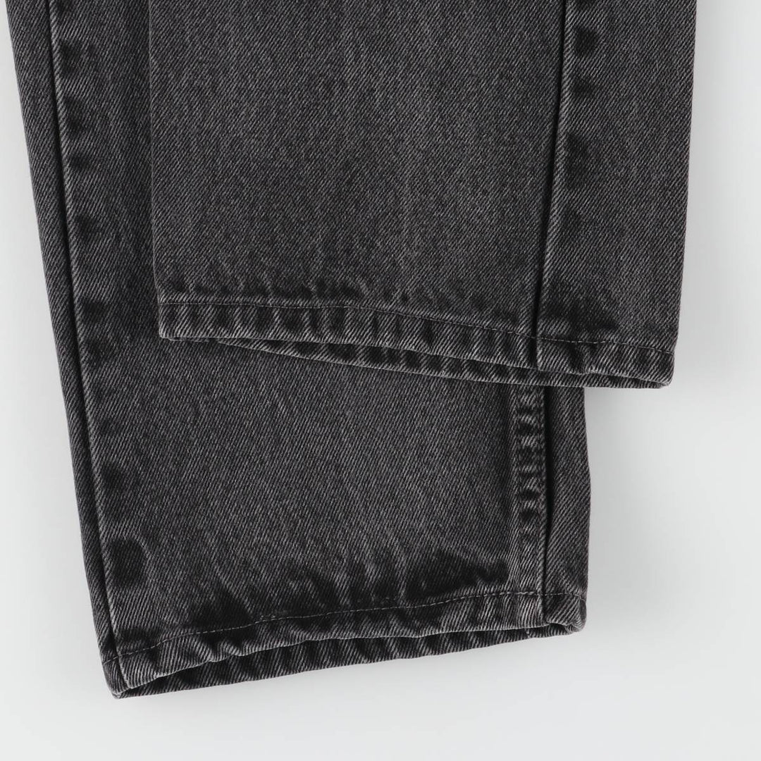 Levi's 505 Black Denim Tapered Denim Pants for Men, W33 equivalent cotton black type Vintage Second Hand