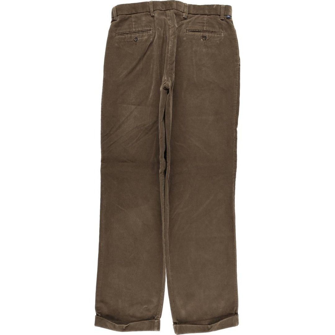 Dockers Pleated Relaxed Fit Two-Pleated Corduroy Pants, Men's, Size 35 cotton brown type Vintage Second Hand