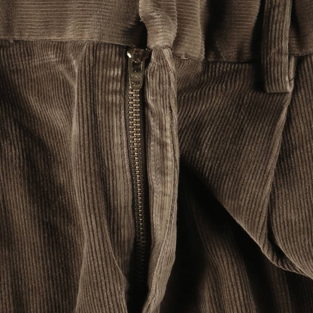 Dockers Pleated Relaxed Fit Two-Pleated Corduroy Pants, Men's, Size 35 cotton brown type Vintage Second Hand