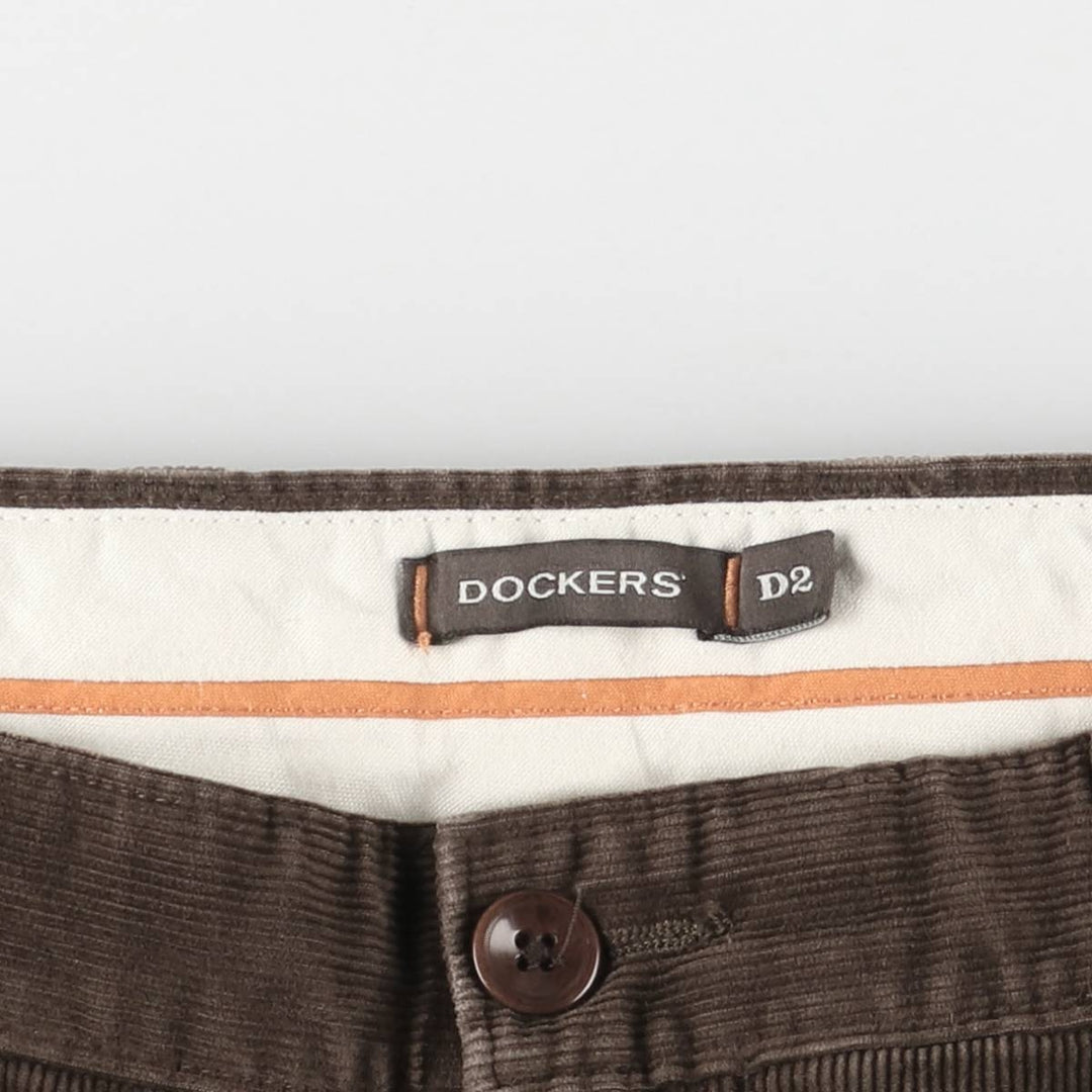 Dockers D2 Corduroy Pants, Men's, Size 36 cotton brown type Vintage Second Hand