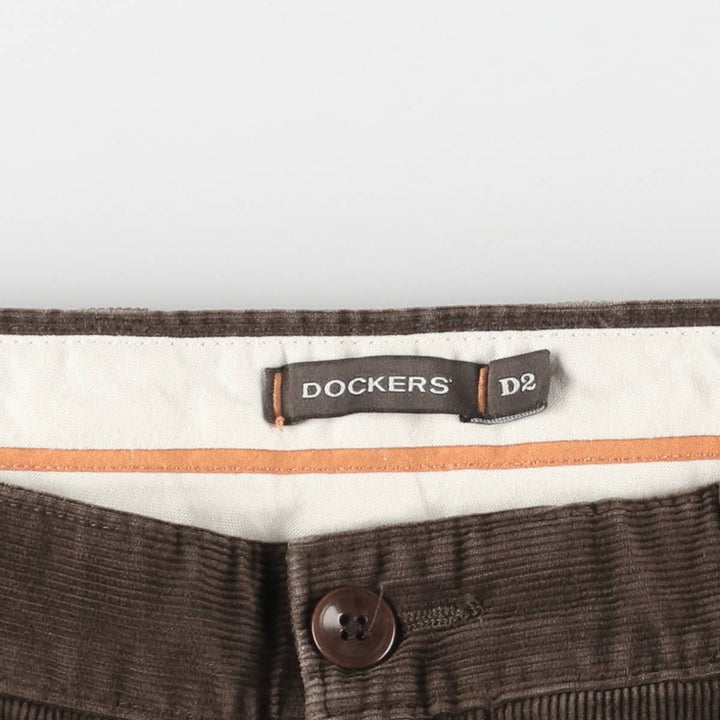 Dockers D2 Corduroy Pants, Men's, Size 36 cotton brown type Vintage Second Hand