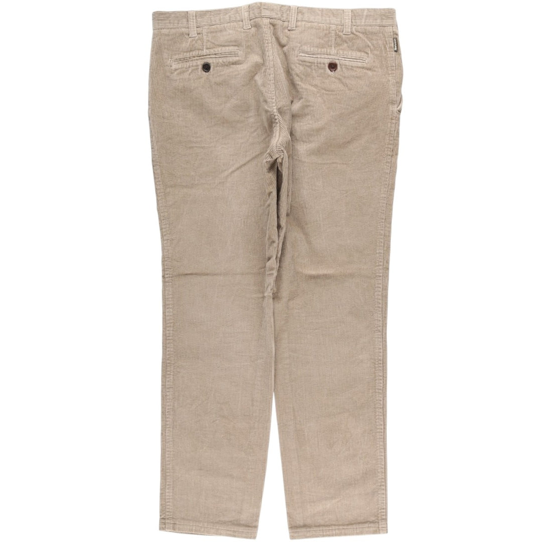 Barbour wide-ribbed corduroy pants, men's size W36 cotton Beige type Vintage Second Hand
