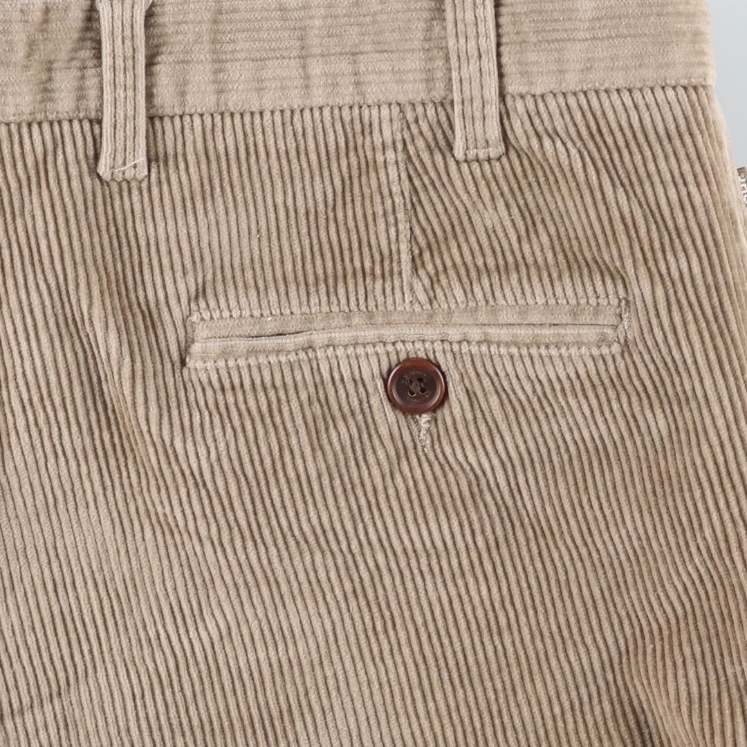 Barbour wide-ribbed corduroy pants, men's size W36 cotton Beige type Vintage Second Hand
