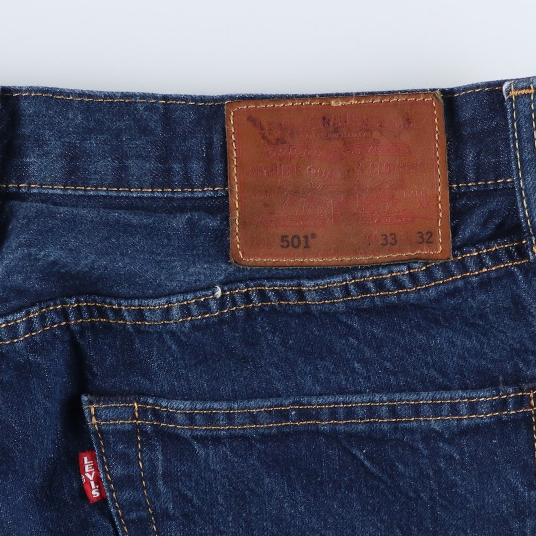 Levi's 501 straight denim pants for men, size W35 cotton blue type Vintage Second Hand