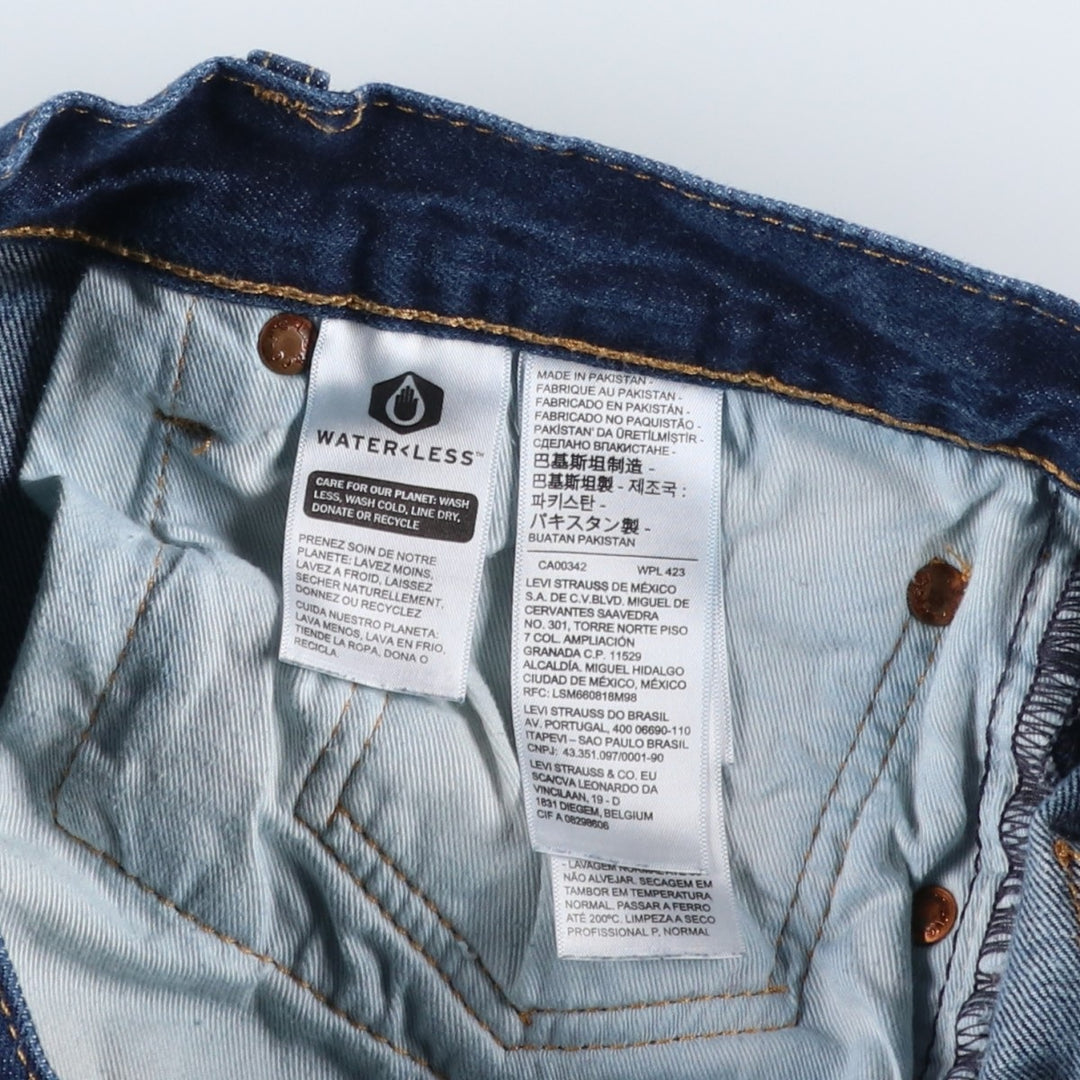 Levi's 501 straight denim pants for men, size W35 cotton blue type Vintage Second Hand