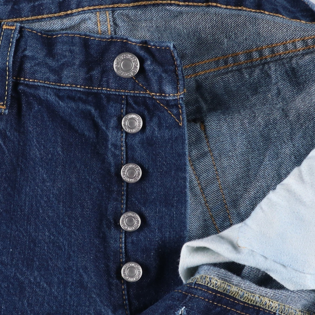 Levi's 501 straight denim pants for men, size W35 cotton blue type Vintage Second Hand