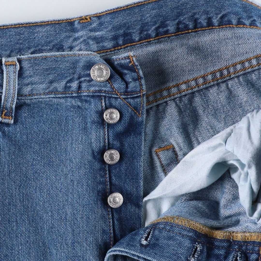 Levi's 501 straight denim pants for men, size W34 cotton blue type Vintage Second Hand