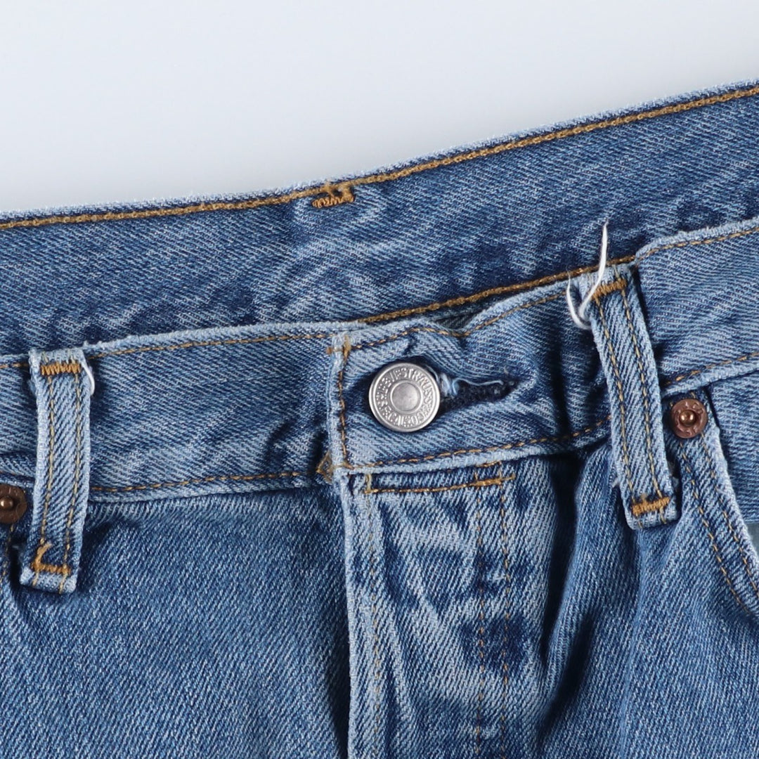 Levi's 501 straight denim pants for men, size W34 cotton blue type Vintage Second Hand