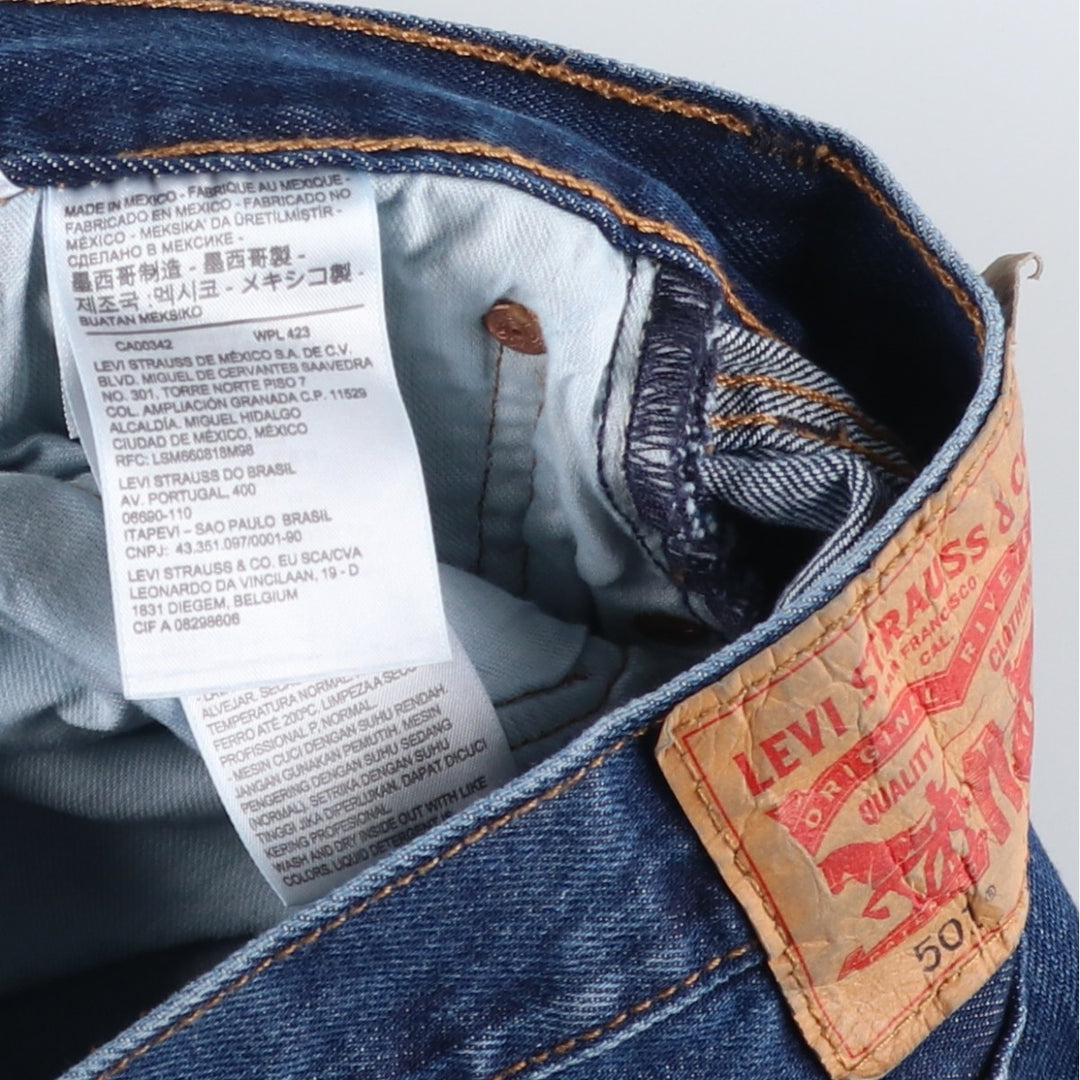 Levi's 501 straight denim pants for men, size W33 cotton blue type Vintage Second Hand