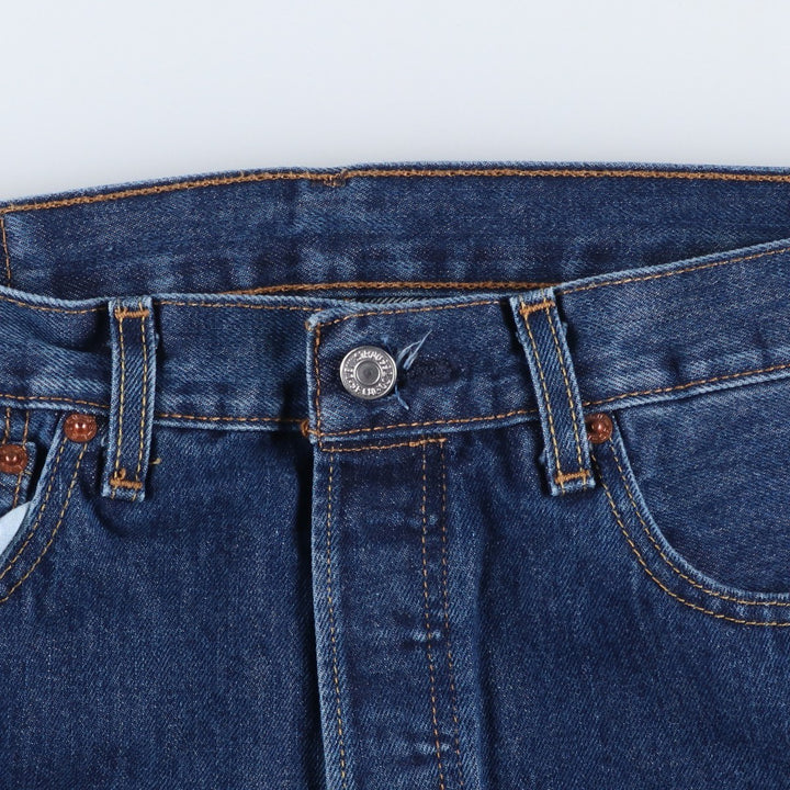 Levi's 501 straight denim pants for men, size W33 cotton blue type Vintage Second Hand