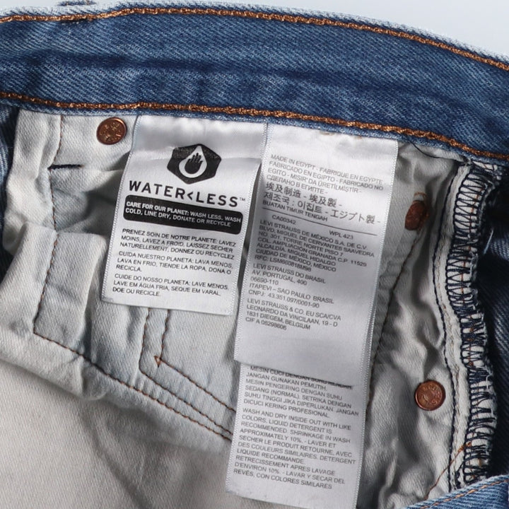 Levi's 501 straight denim pants for men, size W34 cotton blue type Vintage Second Hand