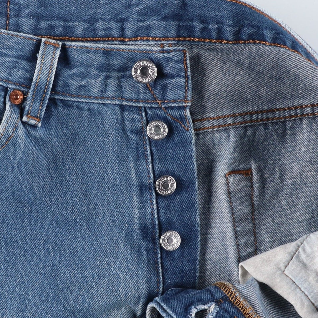 Levi's 501 straight denim pants for men, size W34 cotton blue type Vintage Second Hand