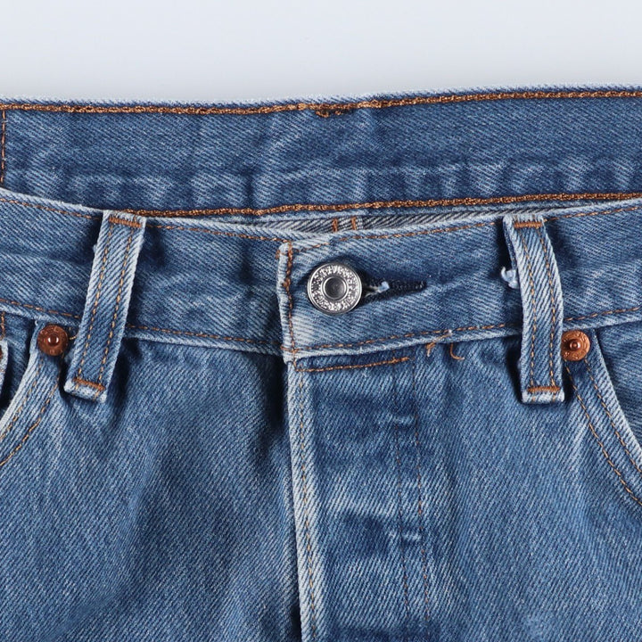 Levi's 501 straight denim pants for men, size W34 cotton blue type Vintage Second Hand