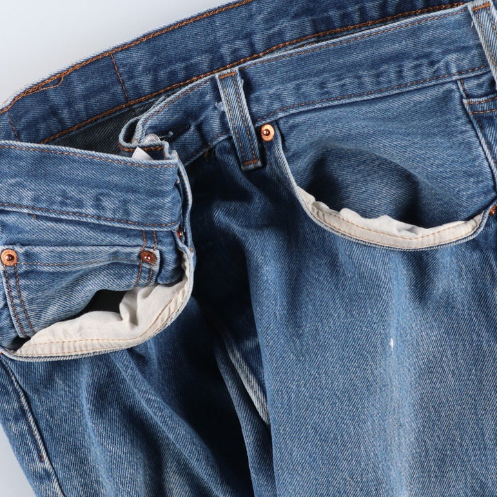 Levi's 501 straight denim pants for men, size W34 cotton blue type Vintage Second Hand
