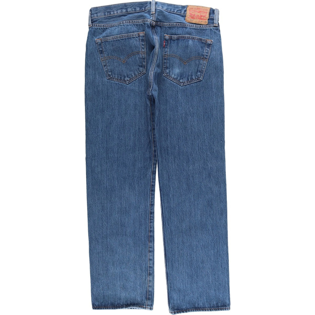 Levi's 501 straight denim pants for men, size W35 unclear blue type Vintage Second Hand