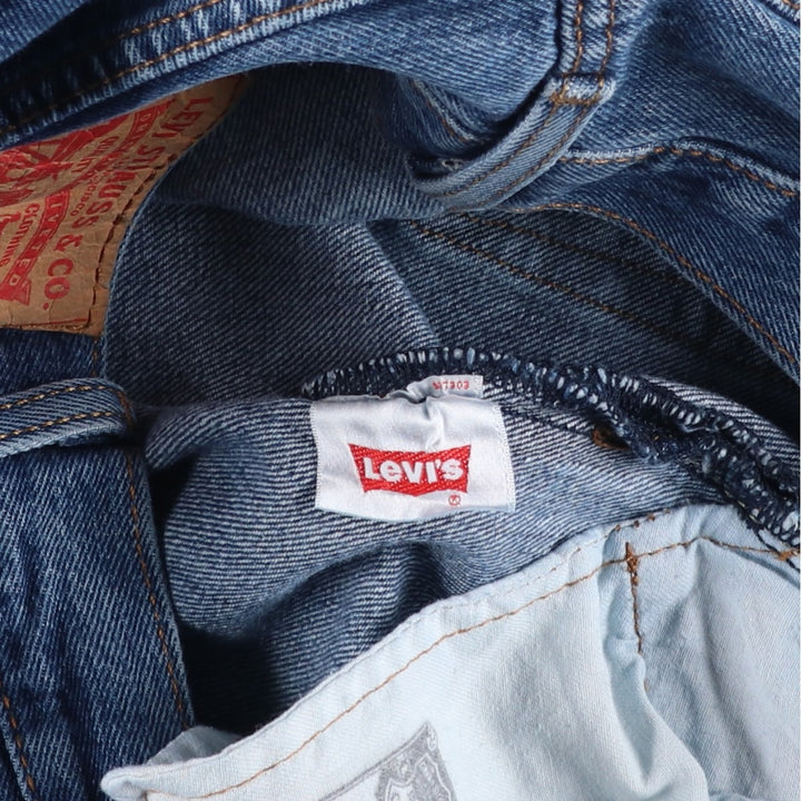 Levi's 501 straight denim pants for men, size W35 unclear blue type Vintage Second Hand