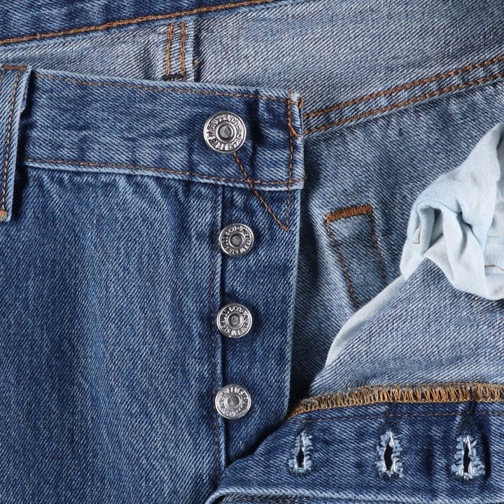 Levi's 501 straight denim pants for men, size W35 unclear blue type Vintage Second Hand
