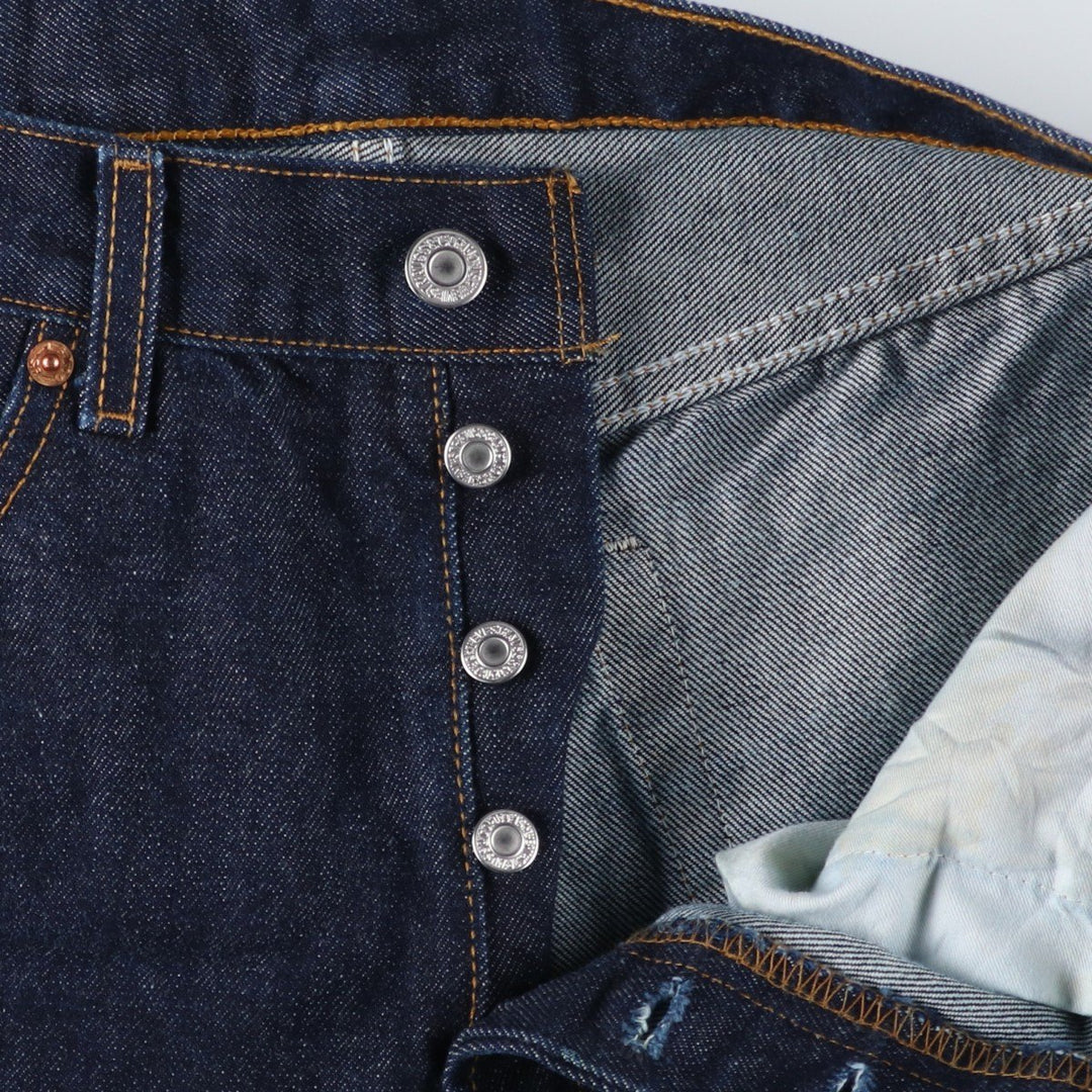 Dark navy Levi's 501 straight denim pants for men, equivalent to w31 unclear navy blue type Vintage Second Hand