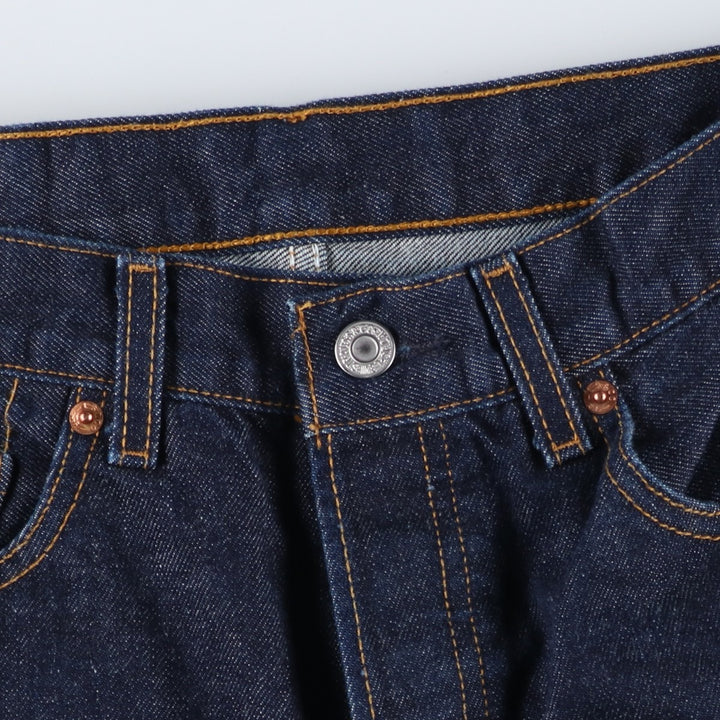 Dark navy Levi's 501 straight denim pants for men, equivalent to w31 unclear navy blue type Vintage Second Hand