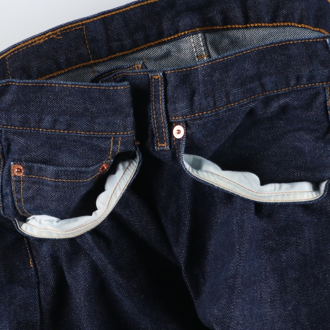 Dark navy Levi's 501 straight denim pants for men, equivalent to w31 unclear navy blue type Vintage Second Hand