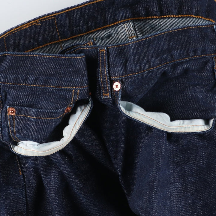 Dark navy Levi's 501 straight denim pants for men, equivalent to w31 unclear navy blue type Vintage Second Hand