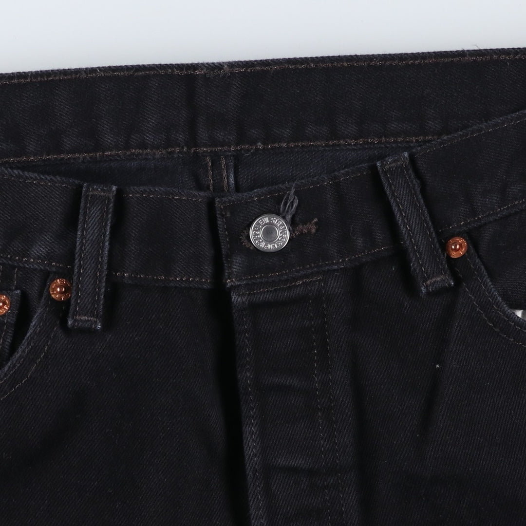 Levi's 501 Black Denim Straight Denim Pants for Men, W34 equivalent cotton black type Vintage Second Hand
