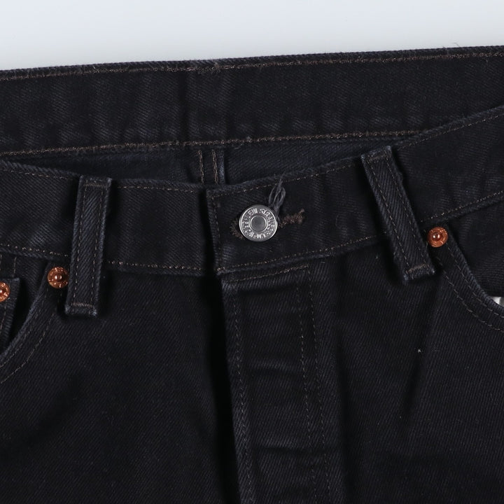 Levi's 501 Black Denim Straight Denim Pants for Men, W34 equivalent cotton black type Vintage Second Hand