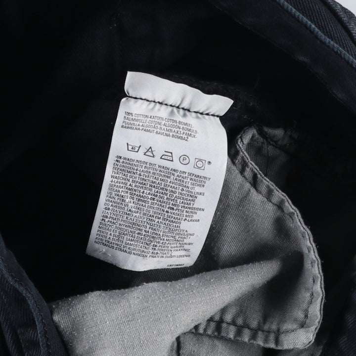 Levi's 501 Euro Model Black Denim Straight Leg Denim Pants, Men's Size W31 cotton black type Vintage Second Hand